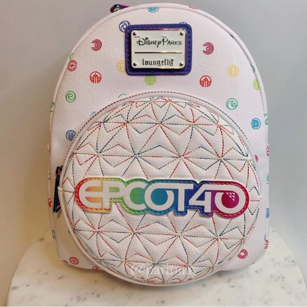 Disney Parks EPCOT 40th Anniversary Loungefly Backpack (NEW WITH TAG)
